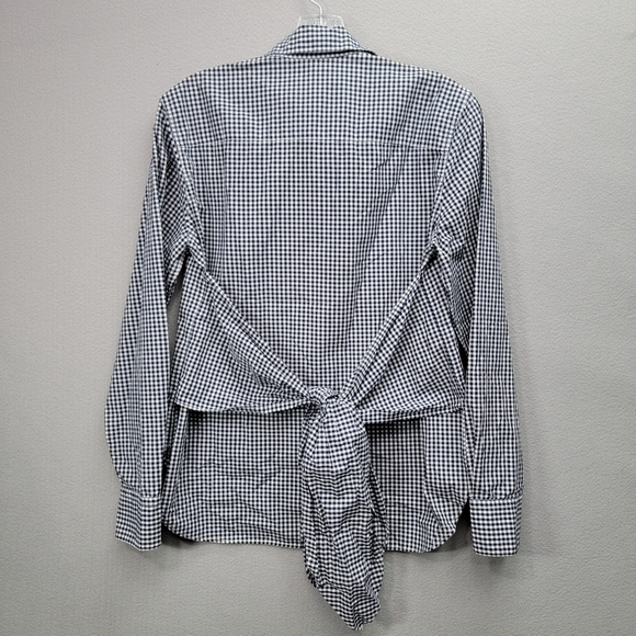 RAG & BONE WENDY GINGHAM TIE-FRONT SHIRT, SIZE S - Picture 4 of 8